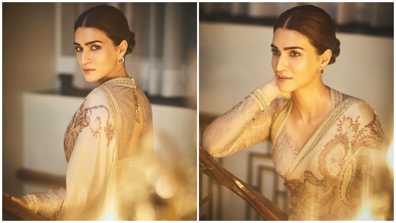 Enchanting Kriti Sanon Radiates in a Rs 1.14 Lakh Tarun Tahiliani ...